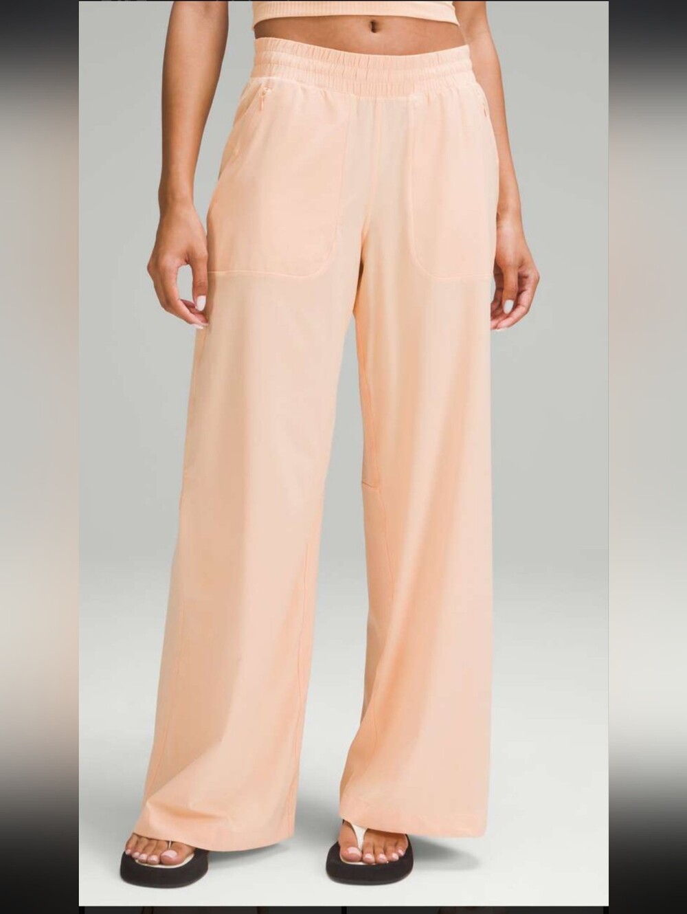 lululemon athletica Wide-Leg Pants in Soft Peach
